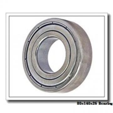 80 mm x 140 mm x 26 mm  ISB 6216 deep groove ball bearings