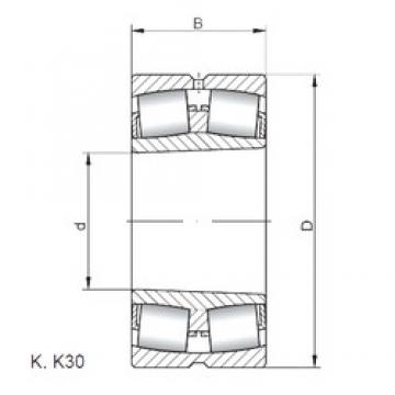 530 mm x 780 mm x 185 mm  ISO 230/530 KW33 spherical roller bearings