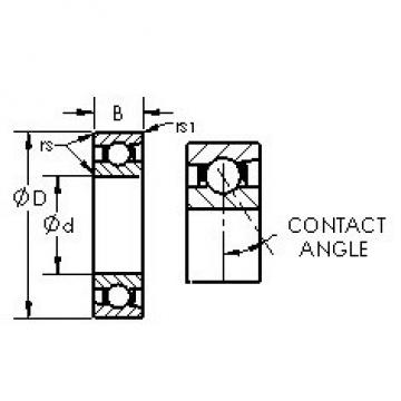 AST 7024AC angular contact ball bearings