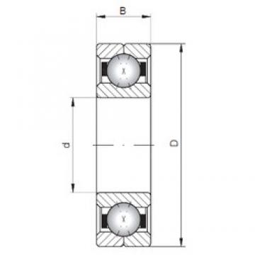ISO Q1024 angular contact ball bearings